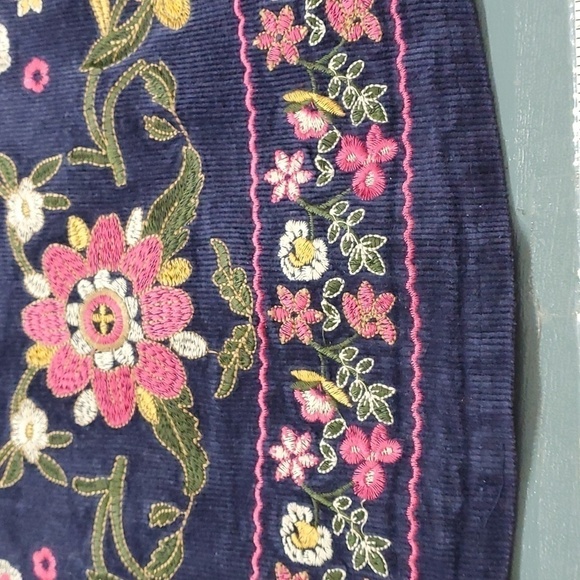 HARPPER, blue cordery mini skirt. Beautiful detailed enbroidery. Size me… - Picture 4 of 12